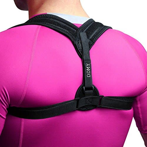 DDMY Posture Corrector - Adjustable Clavicle Support Upper Back Brace - Shoulder Support Brace - Computer Sitting Work Prevents Slouching for Women Men …