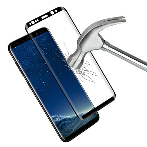 Galaxy S8 Plus Screen Protector, Caseoly [ Black ] 3D Tempered Glass Screen Protector ( 0.25mm Thin Premium ) Only for Samsung Galaxy S8 Plus
