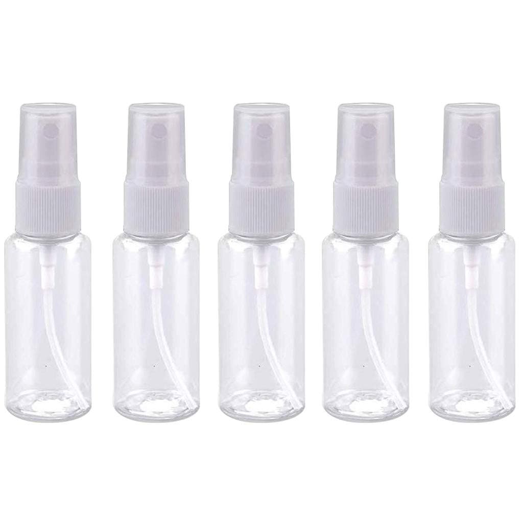 Eoeth 5Pcs Spray Bottle,Reusable Refillable Clear Plastic Small Fine Mist Spray Bottle Cleaning Atomizer Portable Container Empty Dispenser for Cleaning,Travel,Gardening Make-up Perfumes