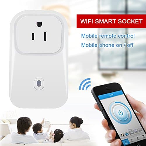 Wifi Smart Plug Light Switch Works with Amazon Echo Alexa, Wall Smart Outlet Control Home Appliances From Your Phone By WEILIANTE
