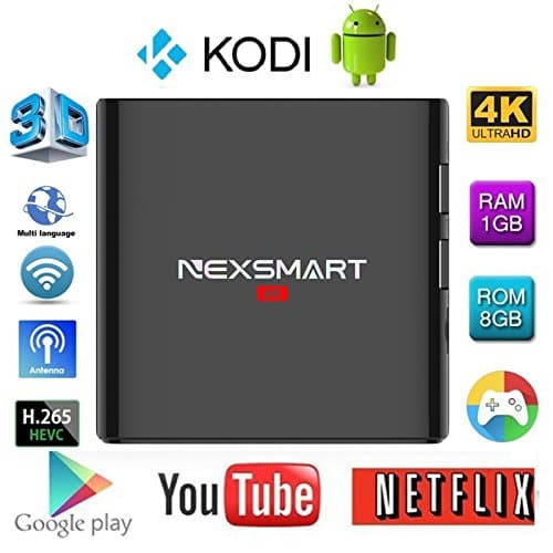 Preyda NEXSMART D32 4K Android TV Box, Android 5.1 Streaming Media Players XBMC KODI 16.1 Support 4K Ultra HD TV with Rockchip RK3229 Quad-core 2.4G Wi-Fi 1GB + 8GB