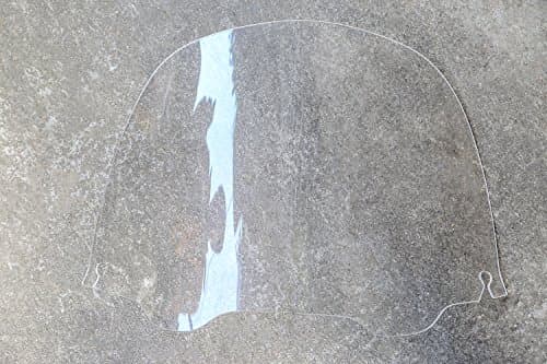 CICMOD Clear Transparent 13" 33cm Wave Windshield Windscreen For Harley FLHT FLHTC FLHX Touring