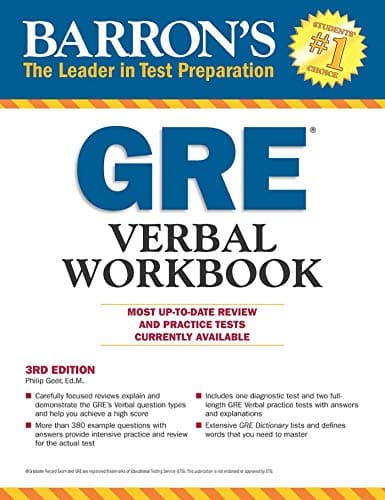 GRE Verbal Workbook (Barron's Gre Verbal Workbook) (Barron's Test Prep)