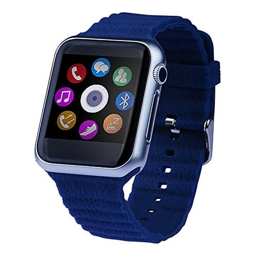 Markrom V9 Android IOS Smart Watch for Samsung Iphone with Bluetooth 4.0 Camera Music Anti-theft Pedometer Heart Rate Monitor Silver