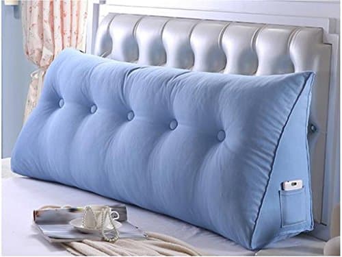 BZ STORE Double PILLOWS Pillows, triangle bed Soft Pack bed &amp; queen bed ISBO cover 100x25x5 ller return wash 0cm Washable, sales (Color # 7, Size: 120x25x50cm)