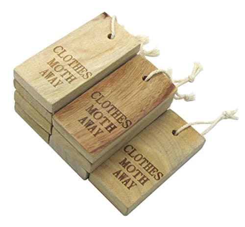 Storage Essentials Fresh Cinnamomum Camphora Old Root Blocks Bedbug and Clothes Moths protection For Closet /Drawer/ Under-Bed Storage - 8 piece