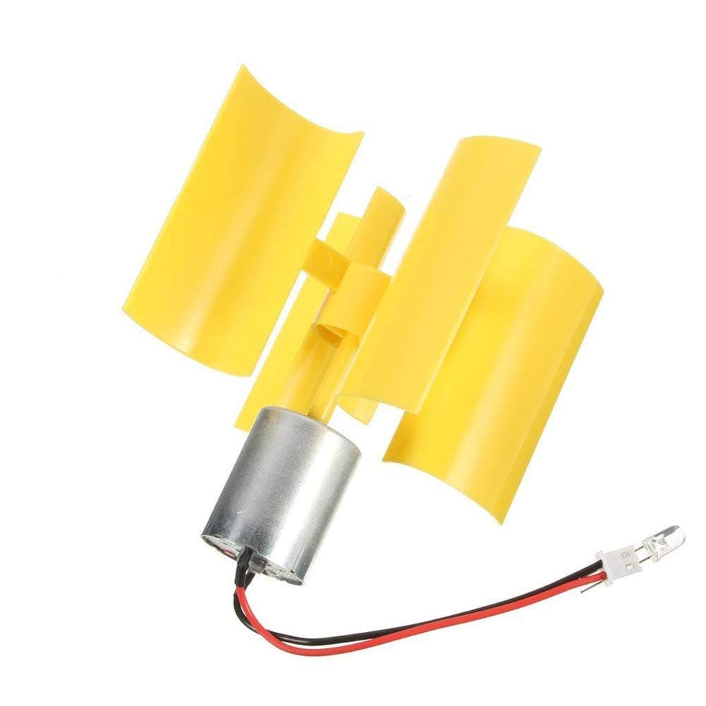 Opaltool Micro Wind Generator, DC 0.1V-5.5V 100-6000RPM Mini Vertical Wind Turbine Generator Model for DIY Use (1PC)