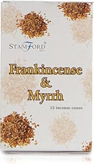 Stamford37166 Frankincense Incense Exotic, 15 Cones x 12 Packs, us:one Size, Black