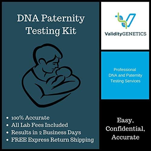 Validity Genetics Paternity DNA Test - Includes Kit, All Lab Fees, 2 Day Results