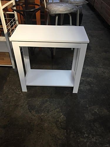 Side Table Black/White/Espresso/Walnut (White)