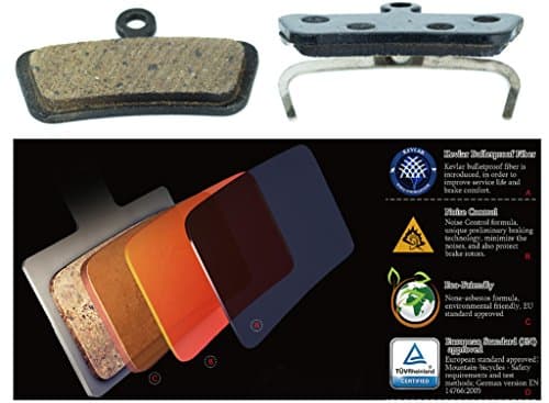 Avid Elixir Trail X0 Trail Elixir 7 Trail Elixir 9 Trail Sram Guide R RS RSC Replacement Brake pads by Cooma Semi Metallic Resin