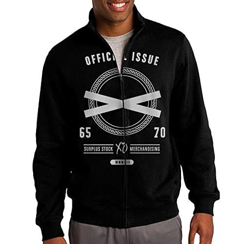 Simoon Official Issue Xo The Weeknd Men's Solid Stand Collar Zipper Jacket Size S