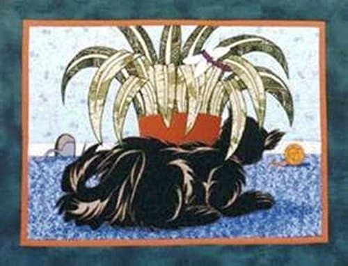 Cat Pattern - The Hunter -Cat Wallhanging - Mary Gendreau - Applique - PATTERN ONLY!