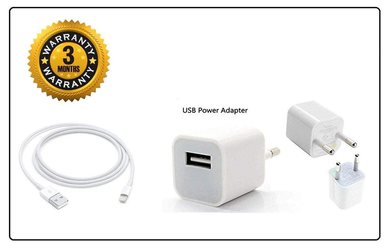 CXV CASES Compatible Charger with Charging and Data Sync Cable for Apple iPhone 5/5s/6/6S/7/7 Plus/8/8 Plus/X