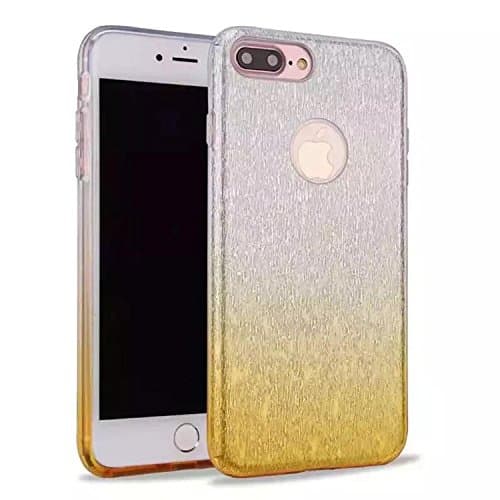 iPhone 7 Plus Case Mate [ Glitter Series ] Protective Case for Apple iPhone 7(5.5) Soft-Interior Scratch Protection with Vibrant Trendy Color (Silver Gold5.5)