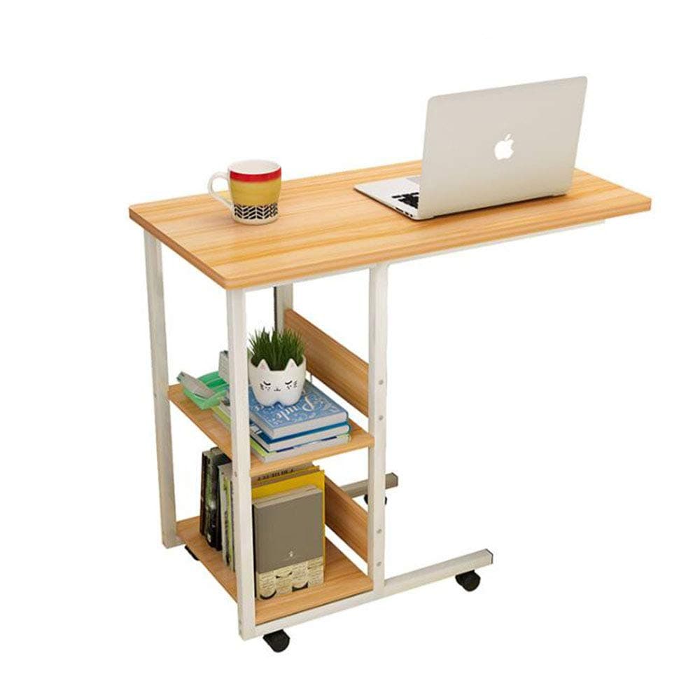 MSF Folding table Bedside Computer Desk Desktop Home Simple Desk Bedroom Movable Student Small Table (60cm*40cm*75cm, 80cm*40cm*75cm) (Size : 80cm*40cm*75cm)