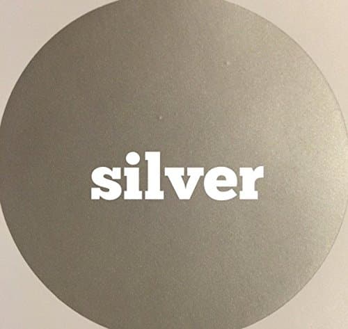 Vinyl Polka Dot Removable Wall Decals (Silver, 2")