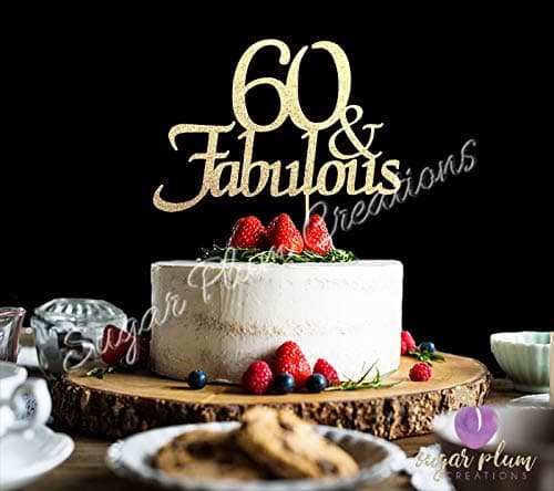 60th Birthday Cake topper