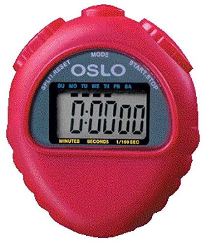 Oslo All Purpose Stopwatch (Red)