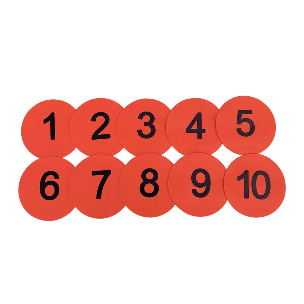 8inch Numbered Floor Spot Markers