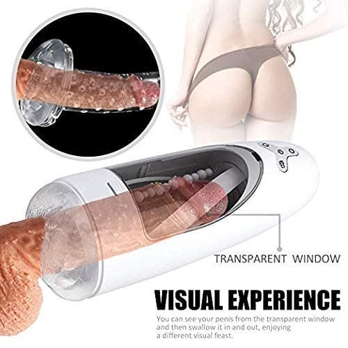 ANVVK Portable Massage Robot Automatic Rotating Interactive Sounding Deep Throat Wrap Automatic Piston Electronic Massage Cup Male Toy USB Rechargeable