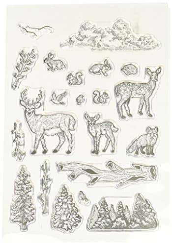 CLEAR STAMPS CEC838 Forest Life Set