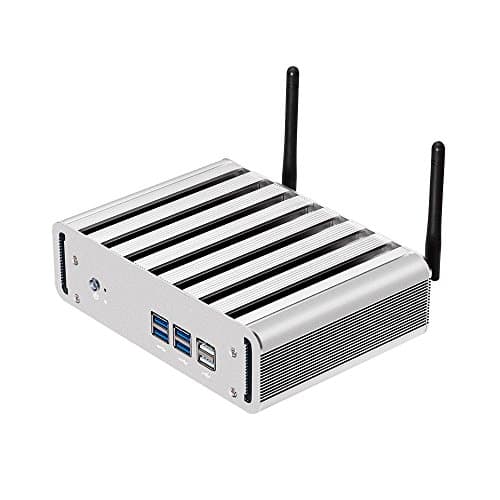 XCY Mini PC 5th Gen CPU Intel Core i7 5500U With Windows 10 Fanless PC With 8G RAM, 64G SSD And 500G HDD, 2.4GHz, Dual core Four Threads VGA+HDMI+LAN