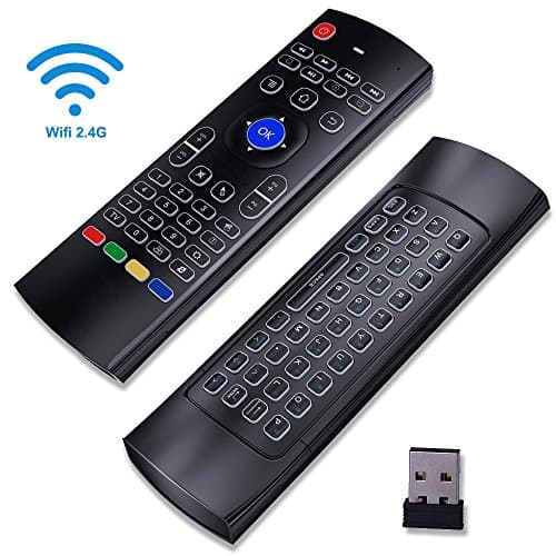 MX3 Air Mouse Remote Backlit, Android Box Remote with Air Mouse Android Remote Control 3-Gyro +3-Gsensor for Google Smart TV BOX HTPC Windows IOS Mac PC Linux Xbox