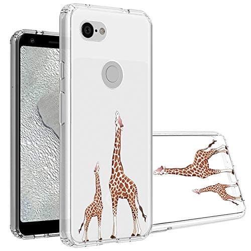 Tuopuna Compatible Google Pixel 3A Case, [Anti-Scratch PC + Shockproof Anti-Drop Soft TPU] Advanced Printing Pattern Phone Cases Glossy Drawing Design Cover For Google Pixel 3A - Giraffe