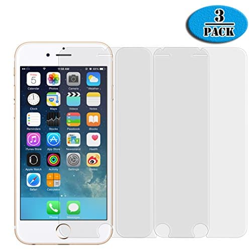 iPhone 7 Screen Protector, Kumeida [3D Touch] [4.7 inch] Anti-Scratch Tempered Glass for Apple iPhone 7, iPhone 6S, iPhone 6 (3 Pack)