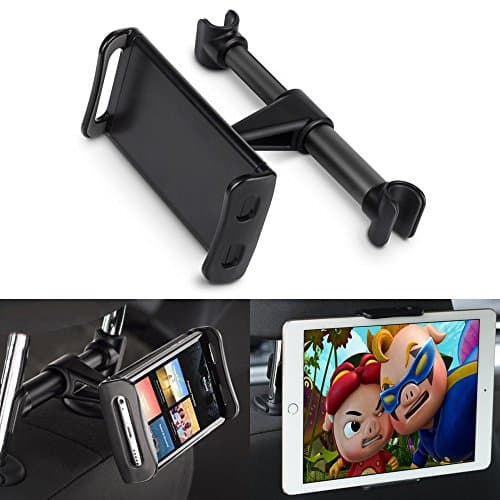 Universal Car Headrest Multi-Functional Rotating Adjustable Mount Holder KAFKA Car Holder Extendable Rotating Headrest Mount Holder,Fits all 4 to 10.5 inch Smartphones Tablets and Navigator etc