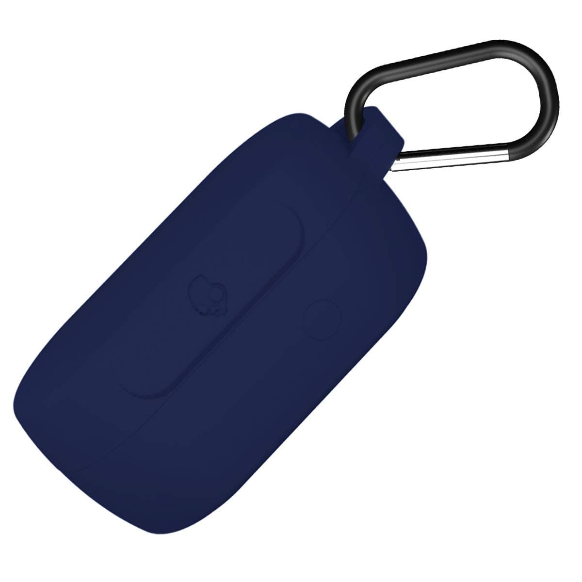 RLTech Case for Skullcandy Sesh, Soft Silicone Full Protective Cute Earphone Case Cover for Skullcandy Sesh with Finger Ring Strap, Blue