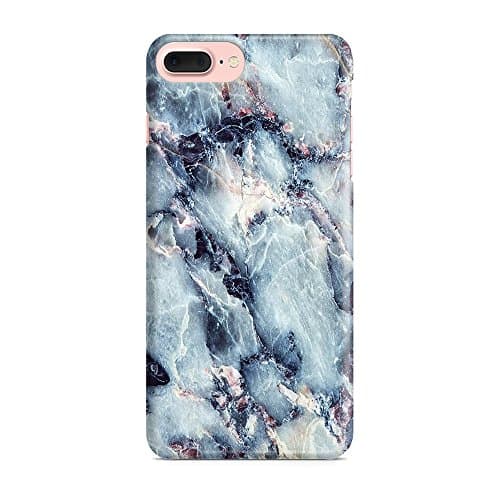 Blue marble iPhone 7 Plus case Hard plastic back case Thin plastic Slim &amp; Lightweight Protective Cover Bumper Shock Blue Case for iPhone 7plus (Blue)