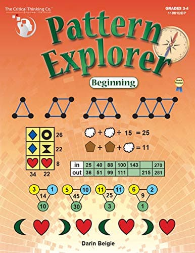 Pattern Explorer Beginning Workbook - Pattern Problems to Develop Mathematical Reasoning (Grades 3-4)