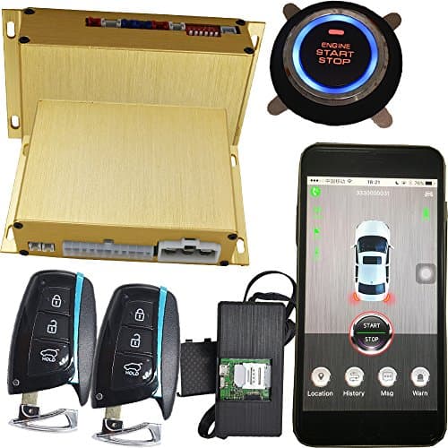 GPS Realtime Online Tracking System With Keyless Entry Ignition Start Stop Button