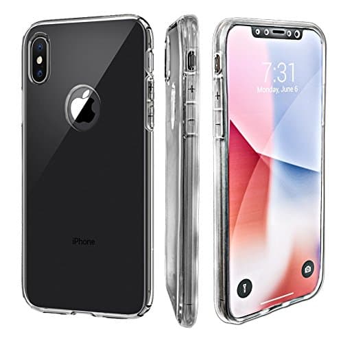 iPhone X Case, iPhone 10 Case,NEW Shock Absorption Transparent Flexible Soft TPU Gel Bumper Anti-Scratch Slim Protective Cases Clear Back Cover Case for iPhone X (Crystal Clear)