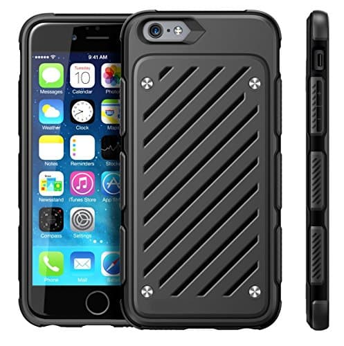 iPhone 6s Case, Sextile Apple iPhone 6 Plus Case, Dual Layer Hybrid [Unicorn Beetle Sport] Slim Protective Case 4.7Inch (Black)