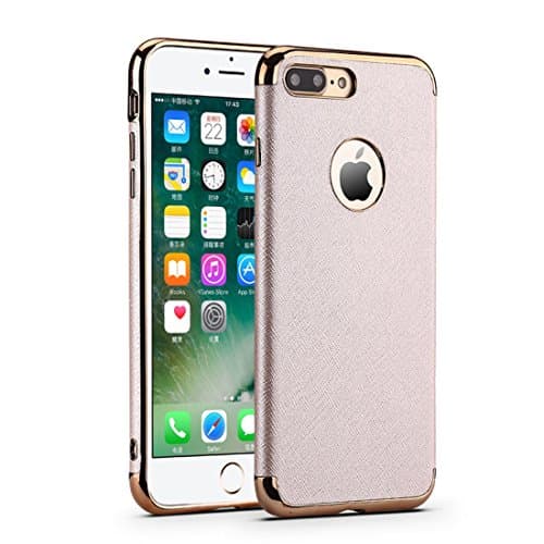 Iphone 7 Plus case,A Trading Slim Soft TPU Back car-Covers for iPhone 7 plus (Beige)