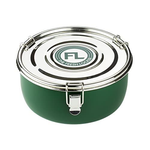 The Fresh Locker Storage Container - The Ultimate Storage Solution for Herbal Medicine (Boveda Pack 62% Sold Separately) (Medium, Green)