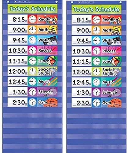 Daily Schedule Pocket Chart (2-(Pack))