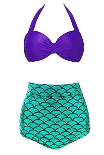 Women's Fish Scale Print Bikini Sets