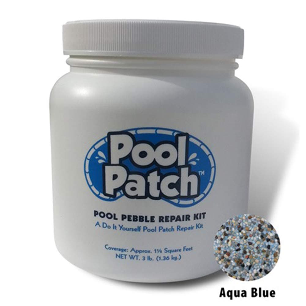 Pool Patch ABPP3 Aqua Blue Pebble Tec Repair Kit, 3-Pound