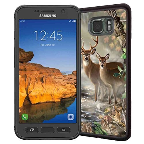 Galaxy S7 Active Case, ABLOOMBOX Vector forest camouflage Pattern Shock Absorption Soft Bumper Slim Rubber Protective Case Cover for Samsung Galaxy S7 Active (Not Fit Galaxy S7/S7 Edge)