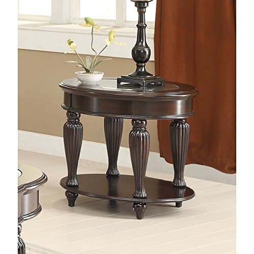 Coaster Company Oval Cherry End Table