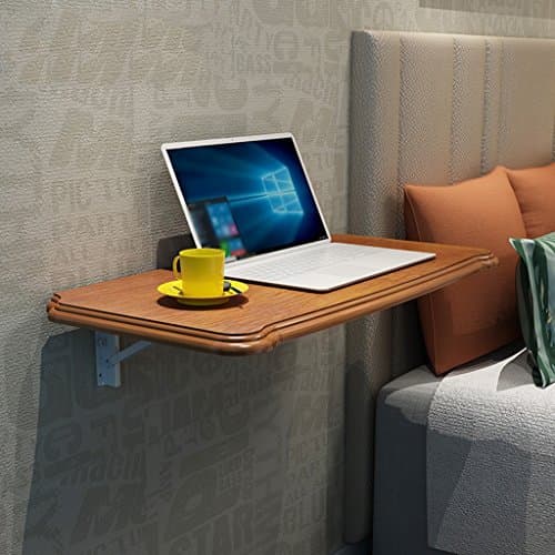 Folding Tables Solid Wood Corner Computer Desk Wall-mounted Side Table Pastoral Study Table Laptop Table 80cm*40cm