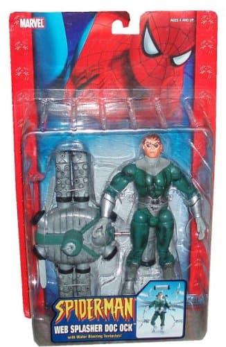 SPIDERMAN CLASSICS " DOC OCK " WEB SPLASHER WITH WATER BLASTING TENTACLES MOC