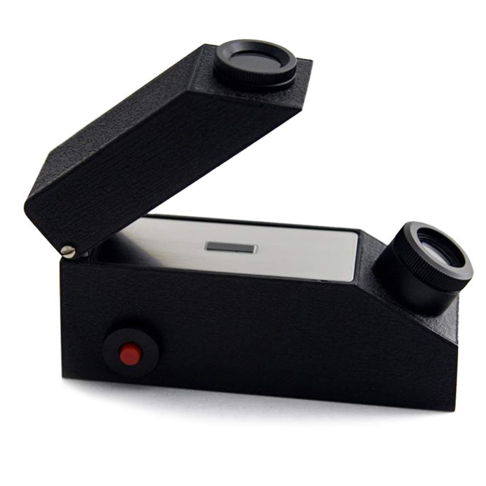 Fxhan Gem Instrument Gem Tool Refractometer Diamond Detector External with Light Source Measurement Range 1.30-1.81RI a