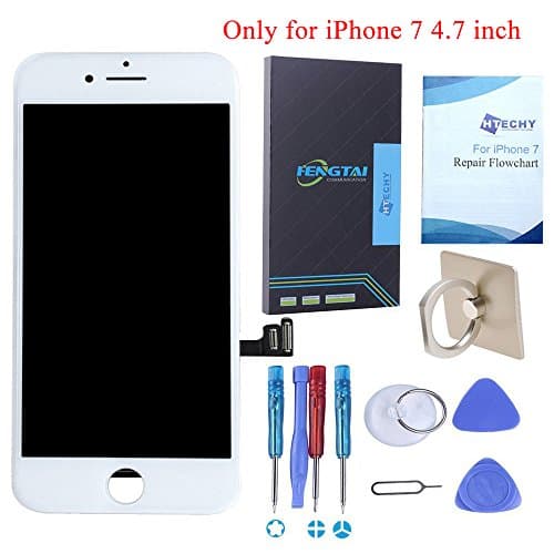 SZHSRLCD For iPhone 7 Screen Replacement-- White 3D Touch 4.7 inch Touch Digitizer Frame Assembly Replacement Include Free Repair Tools kits &amp; Detailed Instruction with Pictures 