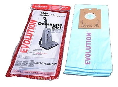 Evolution Bernina Type U Upright 6000 Series Vacuum Micro Paper Bags 5 PK # 01-2405-01