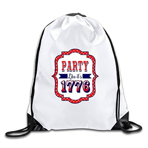 PARTY LIKE ITS 1776 198 Cool Drawstring Backpack Drawstring Bag
